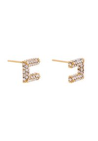 Elisabetta Franchi Kolczyki OR-01A-56E2-V150 Złoty. Materiał: metalowe. Kolor: złoty #6