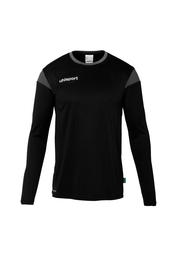 UHLSPORT - Dziecięcy dżersej z długim rękawem Uhlsport Squad 27. Kolor: wielokolorowy, czarny, szary, brązowy. Materiał: jersey. Długość rękawa: długi rękaw. Długość: długie