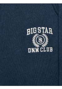 Big-Star - Spodnie damskie dresowe wide granatowe Madelinap 403. Kolor: niebieski. Materiał: dresówka. Długość: długie. Wzór: haft #4