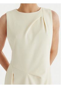 Calvin Klein Sukienka koktajlowa LV044F018G Beżowy Slim Fit. Kolor: beżowy. Materiał: syntetyk. Styl: wizytowy #3