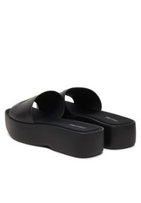 Calvin Klein Klapki Flatf Sndl Lth Mg HW0HW03026 Czarny. Kolor: czarny. Materiał: skóra #2