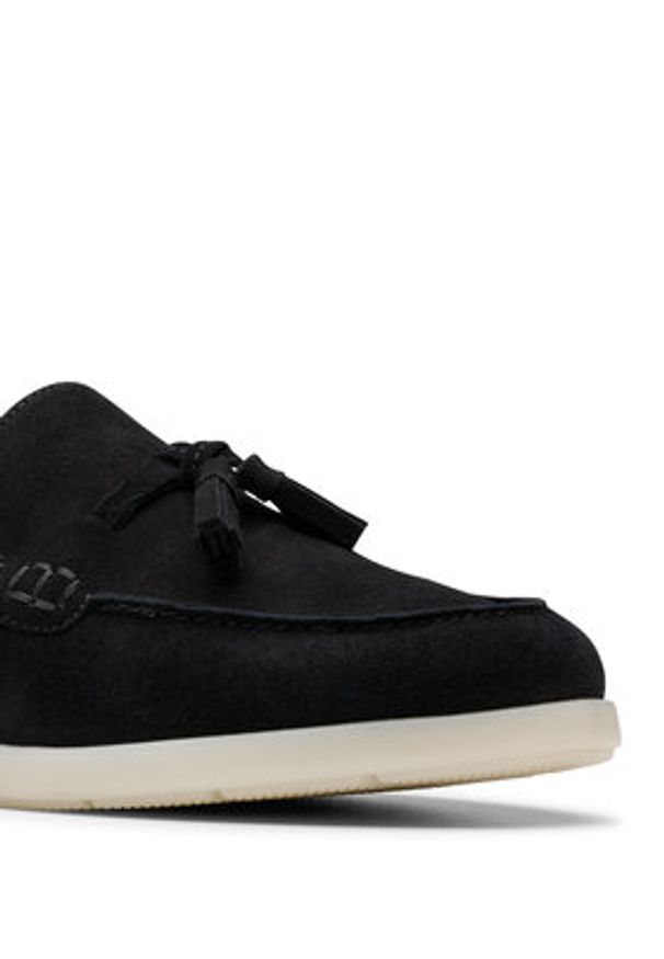 Clarks Mokasyny Narini Edge 26181450 Czarny. Kolor: czarny. Materiał: zamsz, skóra