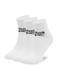 Reebok Zestaw 3 par wysokich skarpet unisex R0429-SS24 (3-pack) Biały. Kolor: biały