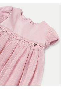 Mayoral Sukienka elegancka 01904 Różowy Regular Fit. Kolor: różowy. Materiał: bawełna. Styl: elegancki