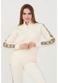 Guess - GUESS Beżowa damska bluza Britney Full Zip, Rozmiar S. Kolor: beżowy #3