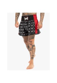 TAPOUT - Szorty do boksu tajskiego Tapout Sorrento. Kolor: czerwony. Sport: fitness #1