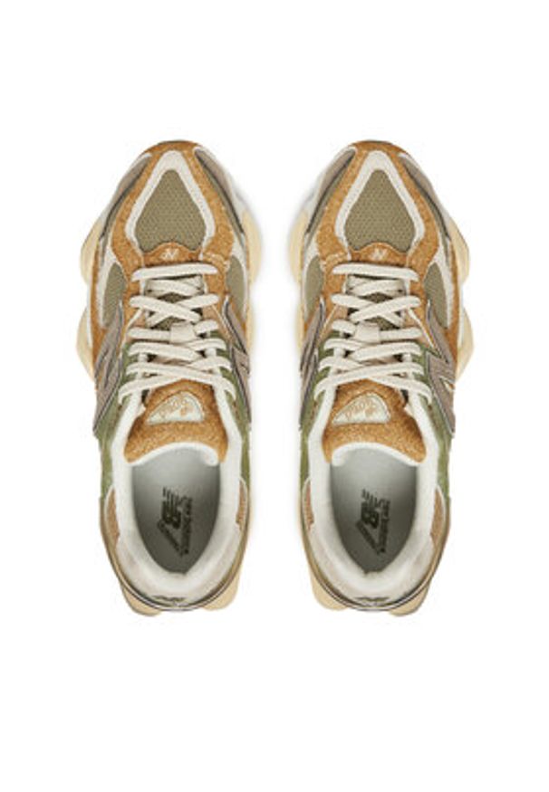 New Balance Sneakersy U9060NTC Khaki. Kolor: brązowy. Materiał: skóra, zamsz