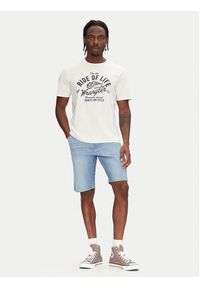 Wrangler Szorty jeansowe Texas 112362508 Niebieski Regular Fit. Kolor: niebieski. Materiał: bawełna #4
