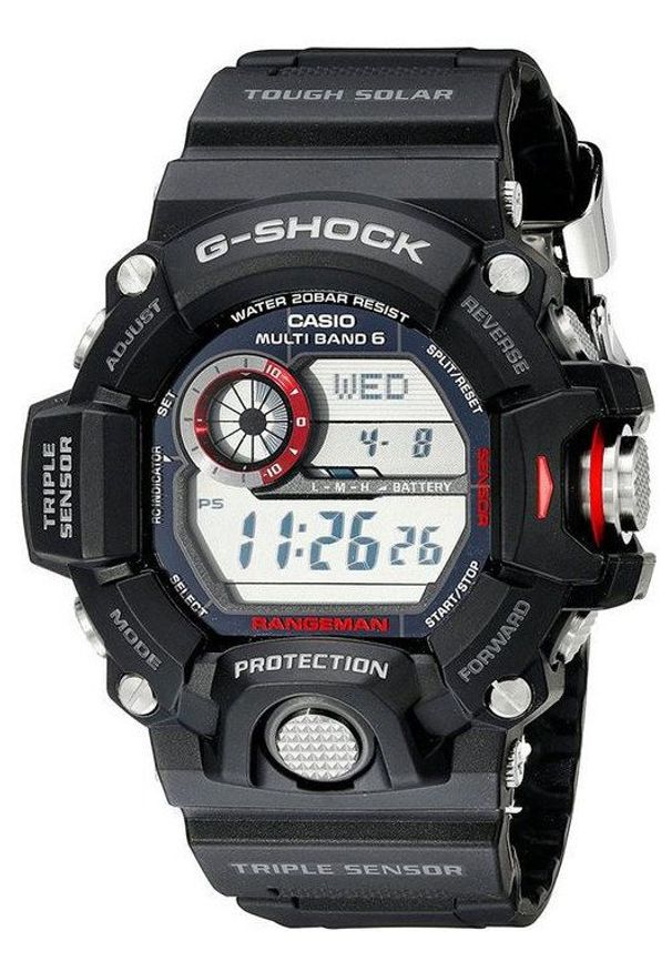 G-Shock - Zegarek Męski G-SHOCK Rangeman MASTER OF G PREMIUM GW-9400-1ER. Rodzaj zegarka: cyfrowe. Materiał: tworzywo sztuczne. Styl: sportowy
