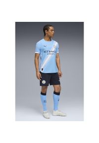 Puma - Męskie szorty Manchester City 25/26 PUMA Deep Navy Team Light Blue. Kolor: niebieski. Materiał: tkanina. Sport: piłka nożna