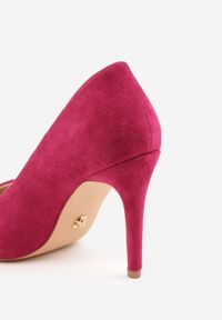 Renee - Fuksjowe Szpilki VICES o Klasycznym Fasonie z Imitacji Zamszu Arriely. Kolor: różowy. Materiał: zamsz. Obcas: na szpilce. Styl: klasyczny #6