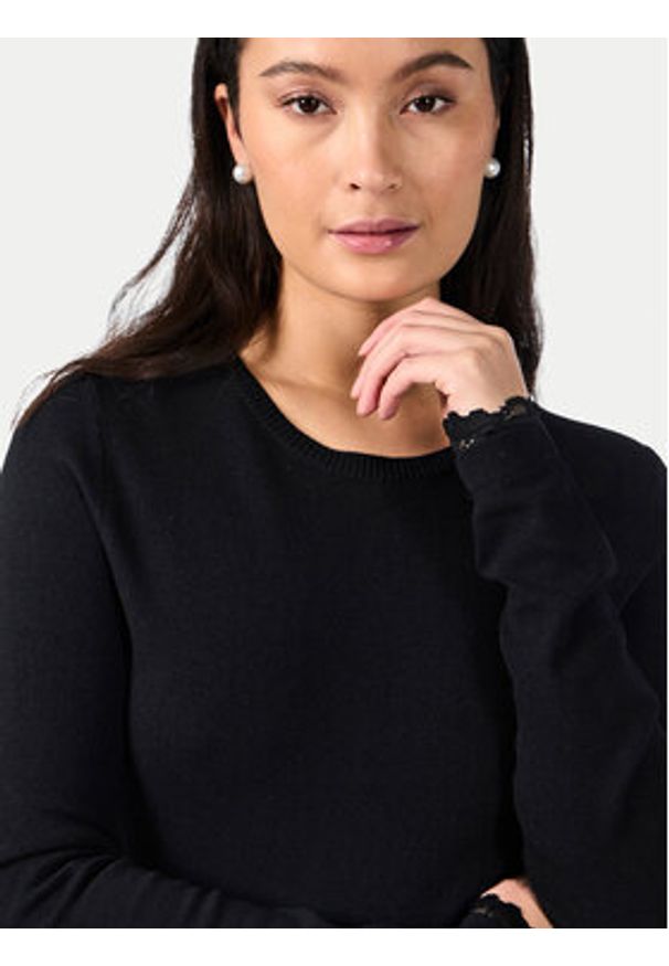 YAS Sukienka dzianinowa Becco 26011181 Czarny Regular Fit. Kolor: czarny. Materiał: syntetyk