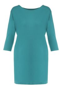 Born2be - Niebieska Tunika Aegessa. Okazja: na co dzień. Kolor: niebieski. Materiał: bawełna. Wzór: kolorowy. Styl: klasyczny, casual #6