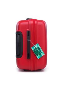 Wittchen - Średnia walizka z zawieszką czerwona. Kolor: czerwony. Materiał: guma. Wzór: kolorowy. Styl: elegancki, wakacyjny #6