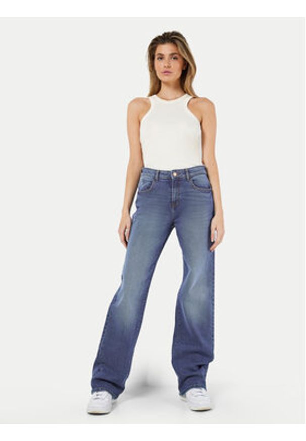 Noisy may - Noisy May Jeansy Yolanda 27025067 Niebieski Wide Leg. Kolor: niebieski