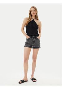 only - ONLY Top Noella 15352137 Czarny Regular Fit. Kolor: czarny. Materiał: syntetyk #6