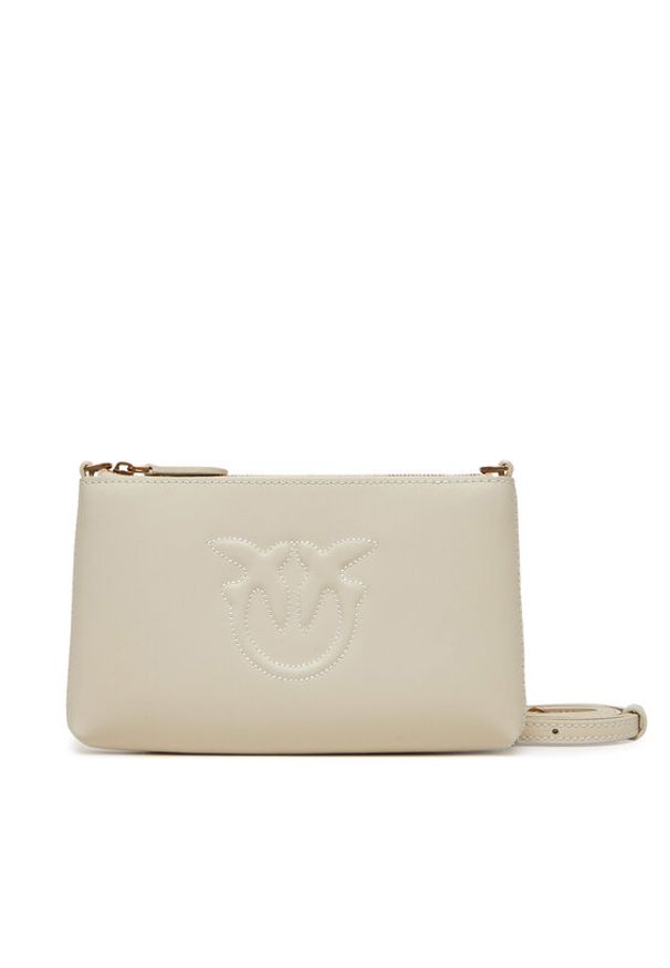 Pinko - PINKO Torebka Flat Horizontal Mini PE 25 PCPL 104277 A2AN Biały. Kolor: biały. Materiał: skórzane