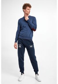 La Martina - Sweter męski wełniany LA MARTINA. Materiał: wełna. Długość rękawa: długi rękaw. Długość: długie. Wzór: aplikacja, haft #4