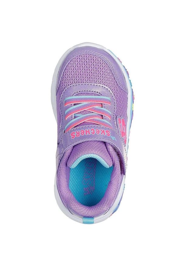 skechers - Adidasy Skechers Play Scene - Fun Squ, Dzieci. Okazja: na uczelnię. Kolor: fioletowy. Materiał: materiał. Model: Skechers Sport. Sport: joga i pilates