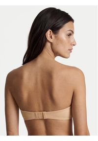 Wonderbra Biustonosz bardotka WB00032D Beżowy. Kolor: beżowy. Materiał: syntetyk #4