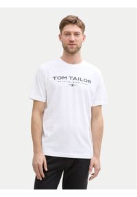 Tom Tailor T-Shirt 1045773 Biały Regular Fit. Kolor: biały. Materiał: bawełna