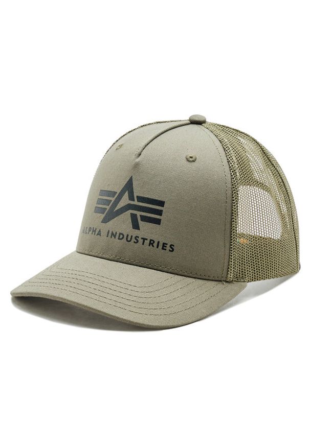 Alpha Industries Czapka z daszkiem Trucker Basic 186902 Khaki. Kolor: brązowy. Materiał: materiał