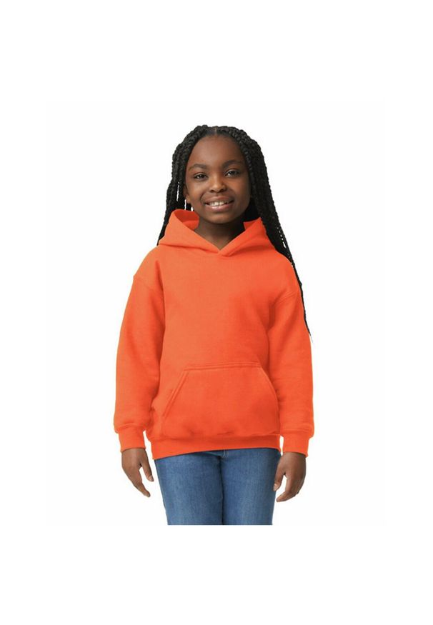 GILDAN - Bluza Dziecięca Heavy Blend Hoodie. Kolor: żółty, pomarańczowy, wielokolorowy