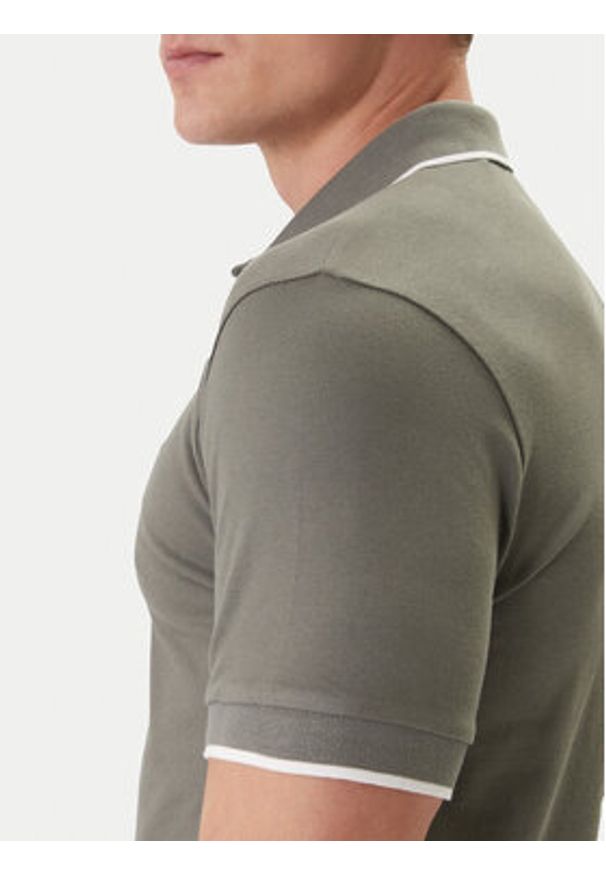 BOSS Polo Passertip 50507699 Szary Regular Fit. Typ kołnierza: polo. Kolor: szary. Materiał: bawełna