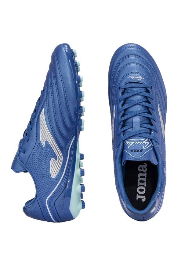 Buty do piłki nożnej dla dorosłych Joma Aguila lanki treningowe. Kolor: niebieski. Sport: piłka nożna