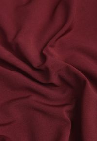 Born2be - Bordowa Koktajlowa Sukienka o Dopasowanym Kroju z Marszczeniem Besel. Kolor: czerwony. Styl: wizytowy #5