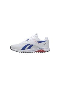 Buty do chodzenia męskie Reebok Liquifect 90 2. Okazja: na co dzień. Zapięcie: sznurówki. Kolor: biały, czerwony, wielokolorowy, niebieski. Materiał: materiał. Szerokość cholewki: normalna. Sport: turystyka piesza