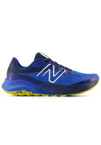 Buty męskie New Balance DynaSoft Nitrel v5 MTNTRRL5 – niebieskie. Kolor: niebieski. Materiał: syntetyk, materiał. Szerokość cholewki: normalna. Sport: fitness, bieganie