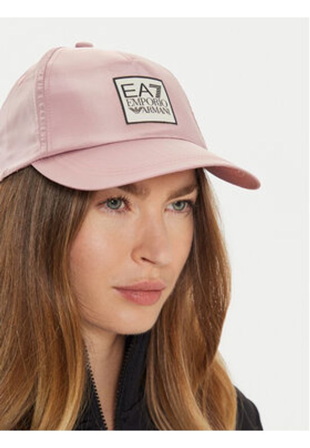 EA7 Emporio Armani Czapka z daszkiem 280044 4F100 27372 Różowy. Kolor: różowy. Materiał: poliester
