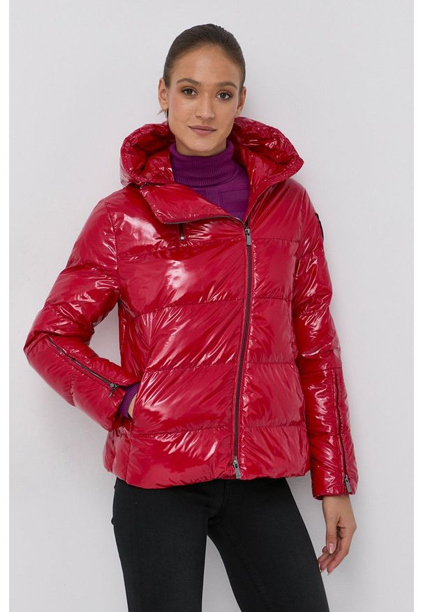 Pinko Kurtka damska kolor czerwony zimowa. Okazja: na co dzień. Kolor: czerwony. Sezon: zima. Styl: casual