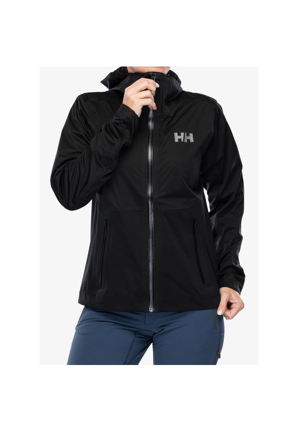 Kurtka przeciwdeszczowa damska Helly Hansen Momentum 3L Stretch Jacket. Kolor: czarny