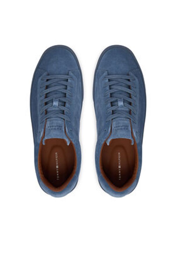 TOMMY HILFIGER - Tommy Hilfiger Sneakersy Park Premium Suede FM0FM05829 Niebieski. Kolor: niebieski. Materiał: skóra, zamsz