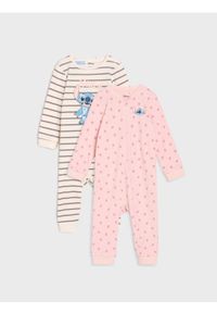 Sinsay - Pajacyki 2 pack Stitch - różowy. Kolor: różowy