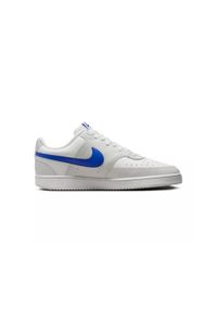 Buty do chodzenia męskie Nike 001 Court Vision LO. Zapięcie: sznurówki. Kolor: niebieski, wielokolorowy, biały. Materiał: guma, syntetyk, materiał. Szerokość cholewki: normalna. Model: Nike Court. Sport: turystyka piesza