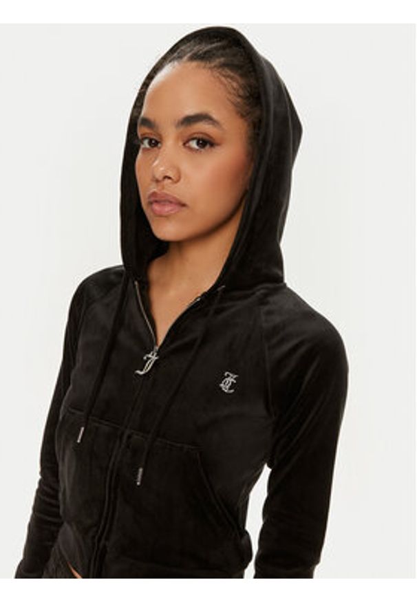 Juicy Couture Bluza Madison JCWA122001 Czarny Slim Fit. Kolor: czarny. Materiał: syntetyk