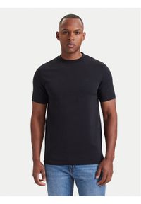 Karl Lagerfeld - KARL LAGERFELD T-Shirt 755030 564235 Granatowy Regular Fit. Typ kołnierza: dekolt w karo. Kolor: niebieski. Materiał: bawełna #1