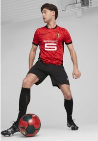 Puma - Męska domowa koszulka Stade Rennais F.C. 24/25 PUMA Red Black. Kolor: czerwony, wielokolorowy, czarny