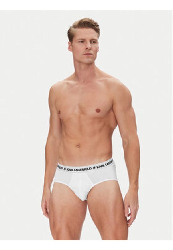 Karl Lagerfeld - KARL LAGERFELD Komplet slipów A1M47152 Biały. Kolor: biały. Materiał: bawełna