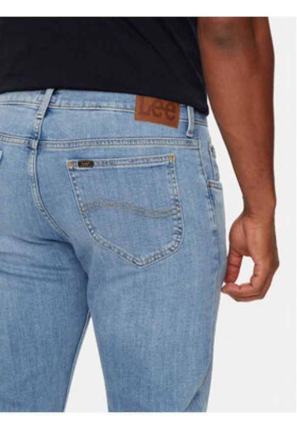Lee Jeansy Rider 112354462 Niebieski Slim Fit. Kolor: niebieski