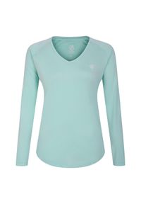 DARE 2B - Koszulka sportowa z długim rękawem damska Discern. Kolor: zielony. Długość rękawa: długi rękaw. Długość: długie. Sport: turystyka piesza #1