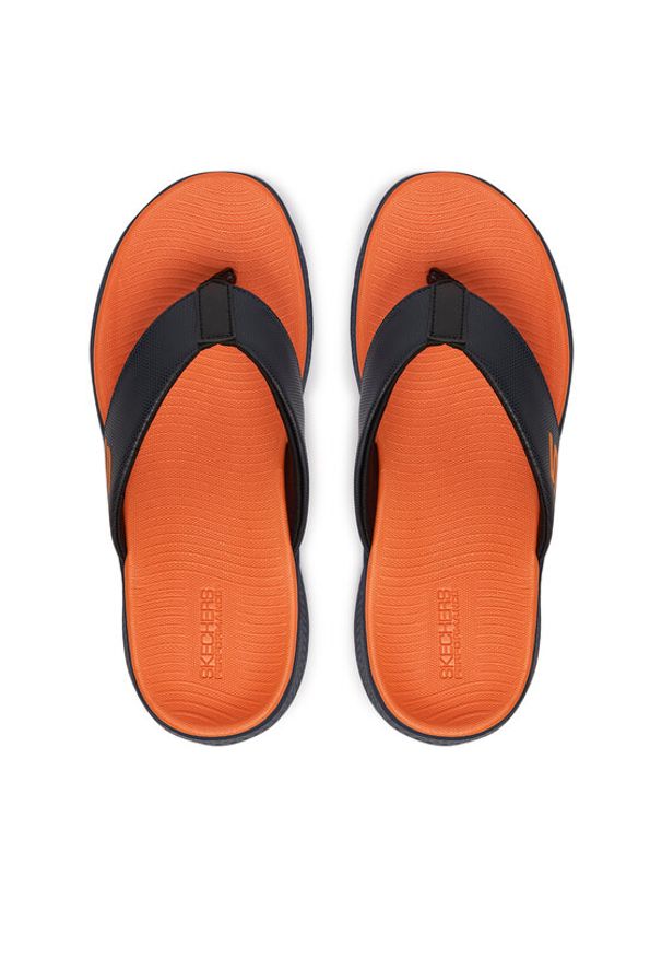 skechers - Skechers Japonki 229267/NVY Granatowy. Kolor: niebieski. Materiał: materiał