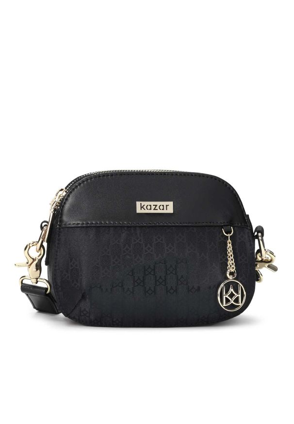 Kazar - Czarna listonoszka damska. Kolor: czarny. Materiał: skórzane