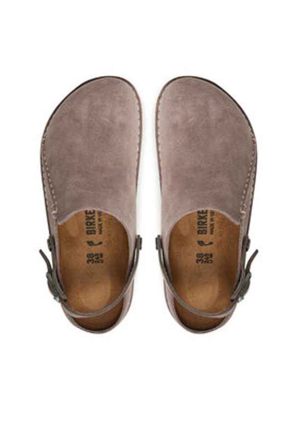 Birkenstock Klapki Lutry Premium 1028043 Różowy. Kolor: różowy. Materiał: zamsz, skóra