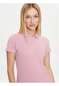 4f - 4F Polo 4FWSS24TPTSF132 Różowy Slim Fit. Typ kołnierza: polo. Kolor: różowy. Materiał: bawełna #4