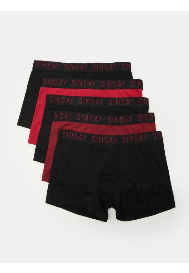 Sinsay - Bawełniane bokserki classic 5 pack - wielobarwny. Materiał: bawełna