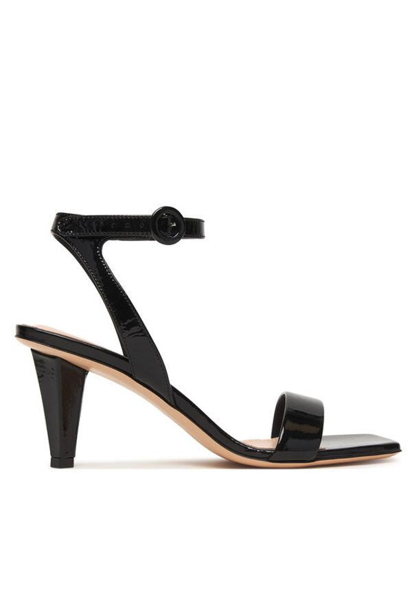 AGL Sandały Celia D689006PCPLUME0000 Czarny. Kolor: czarny. Materiał: skóra